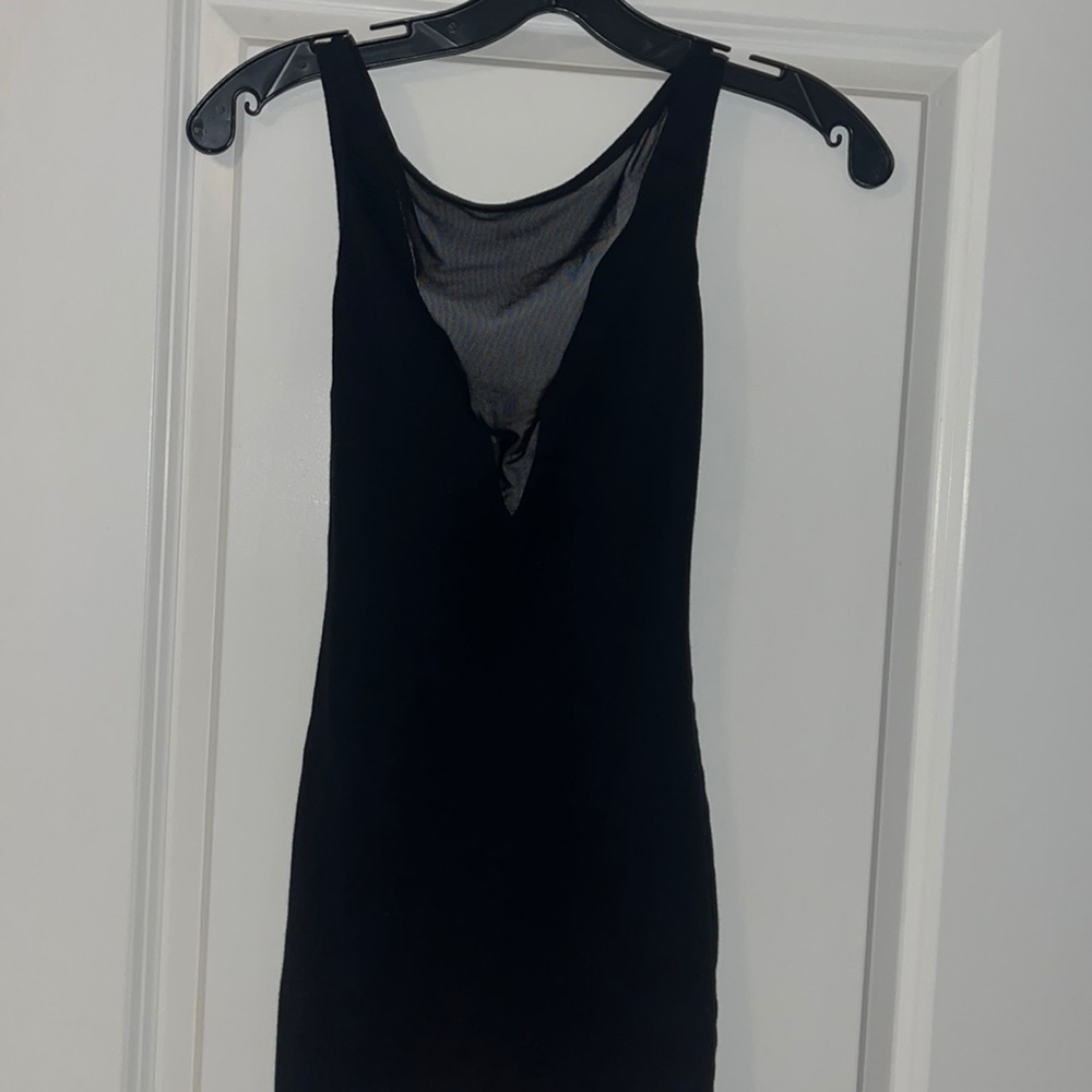 American apparel extra small black body con dress